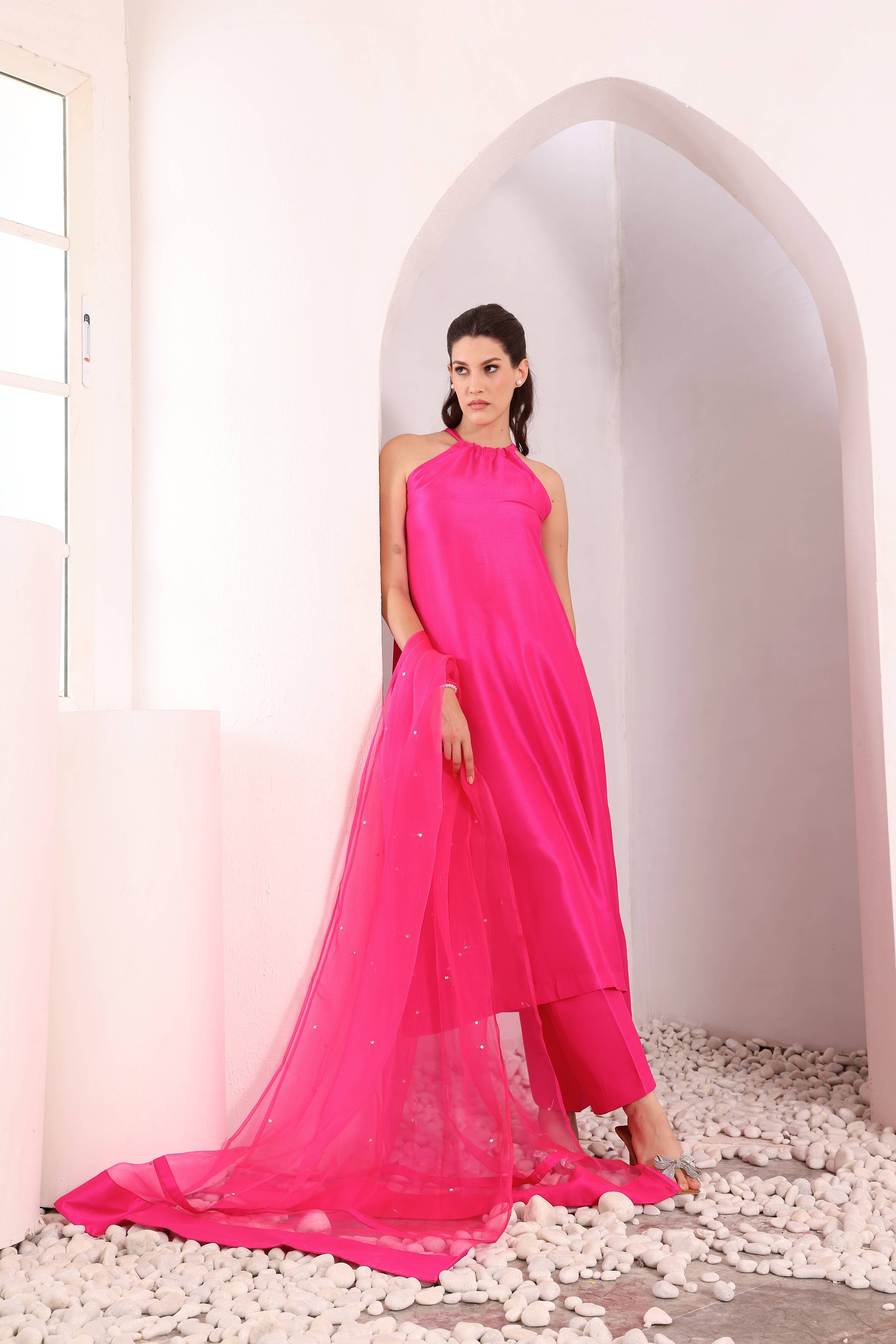 Reva Kurta Set - Pink