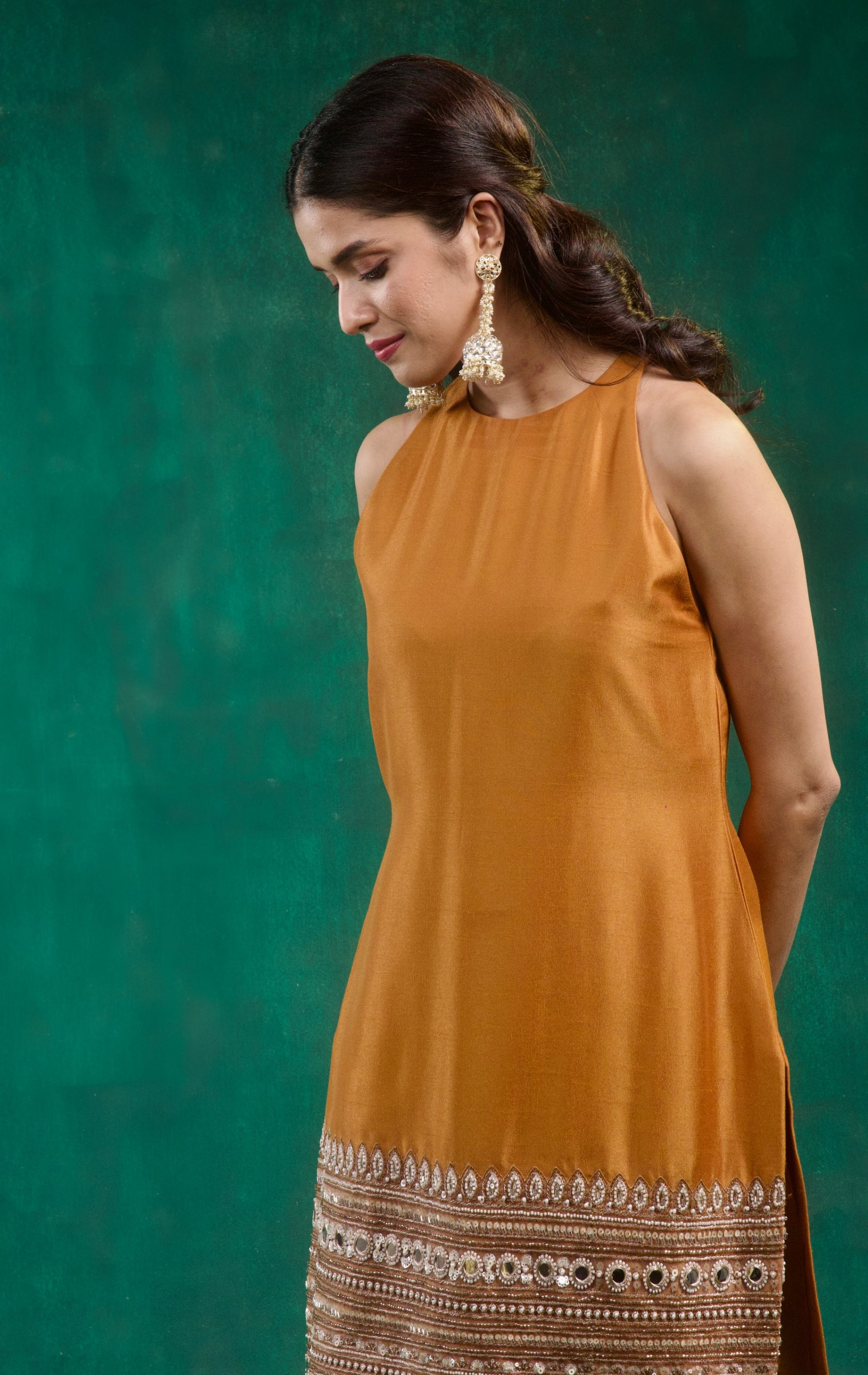 Sitara Kurta Set - Brown