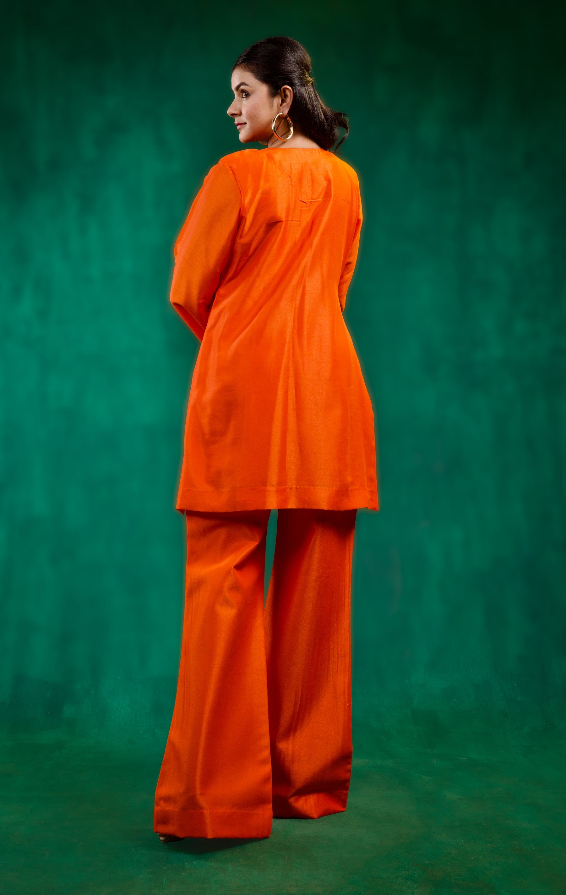 Dilruba Kurta Set - Orange