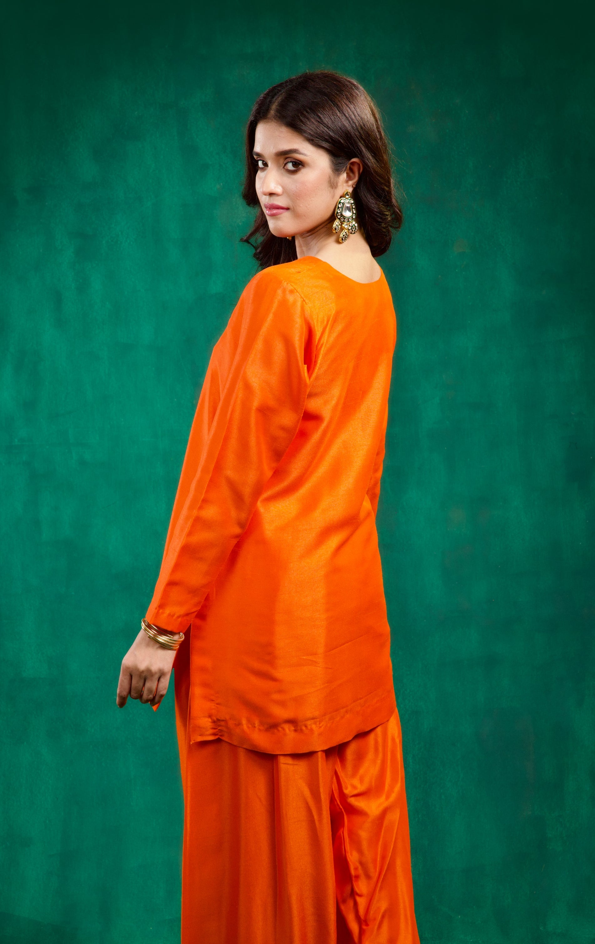 Khwaab Kurta Set - Orange