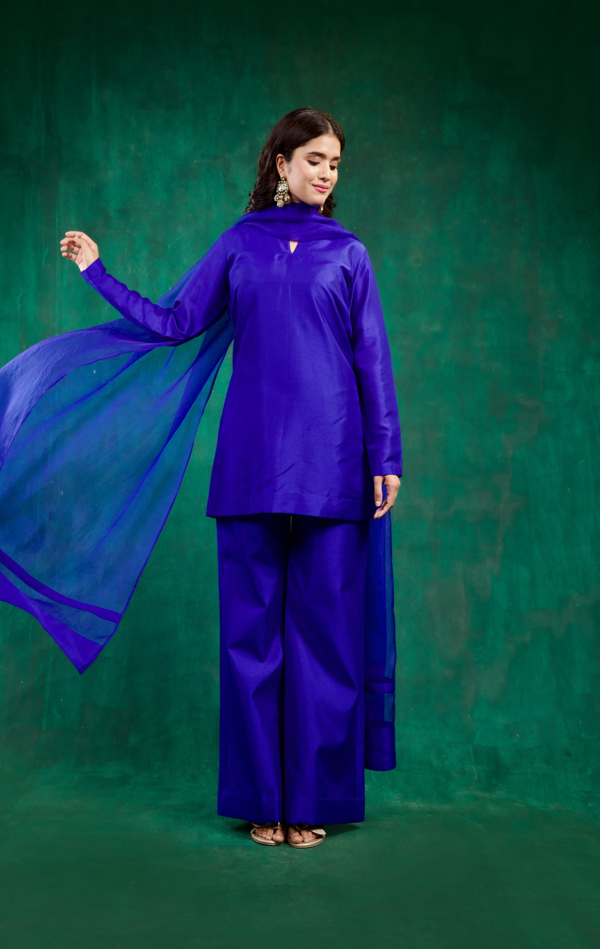 Meher Kurta Set - Blue