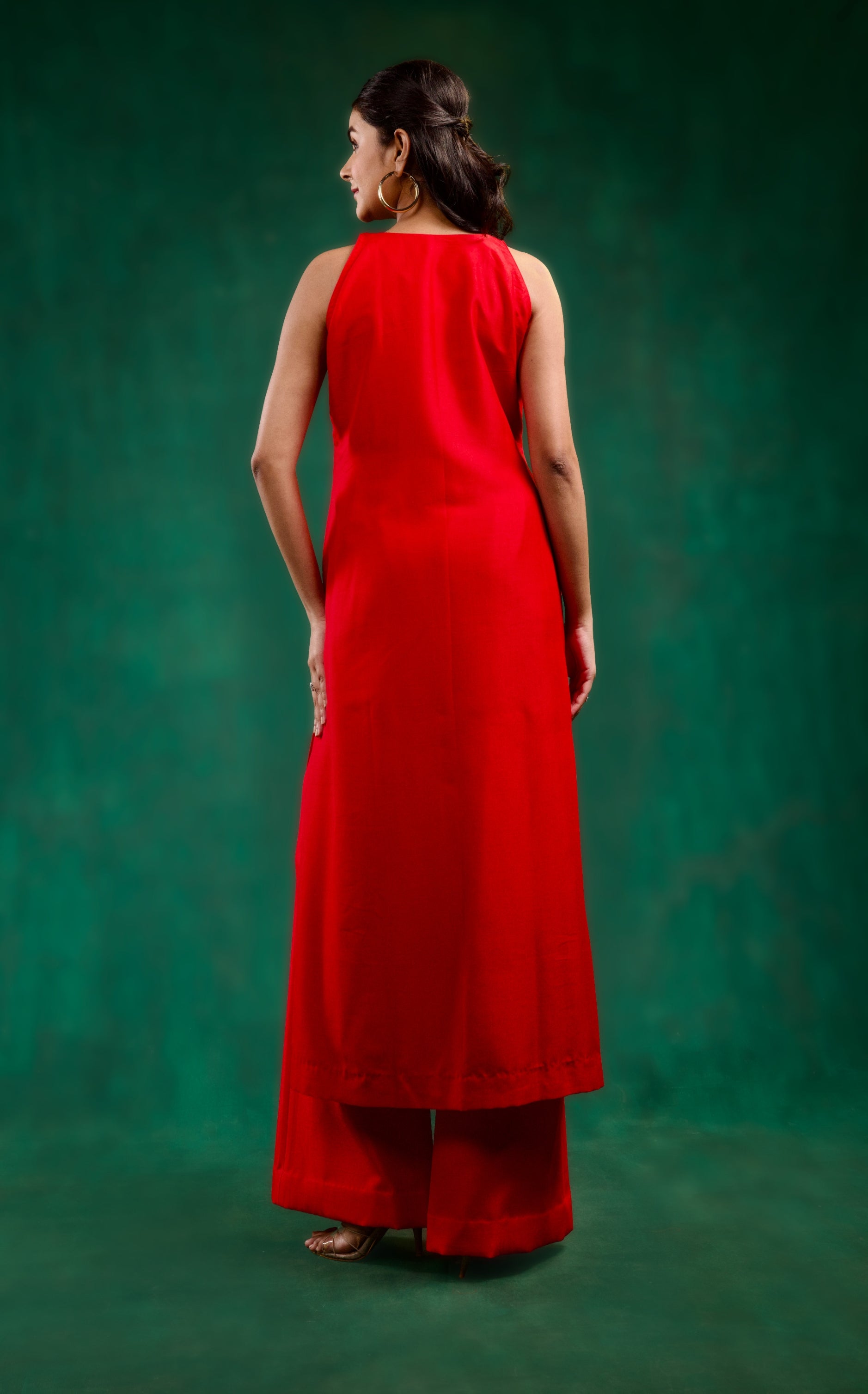 Sukoon Kurta Set - Red