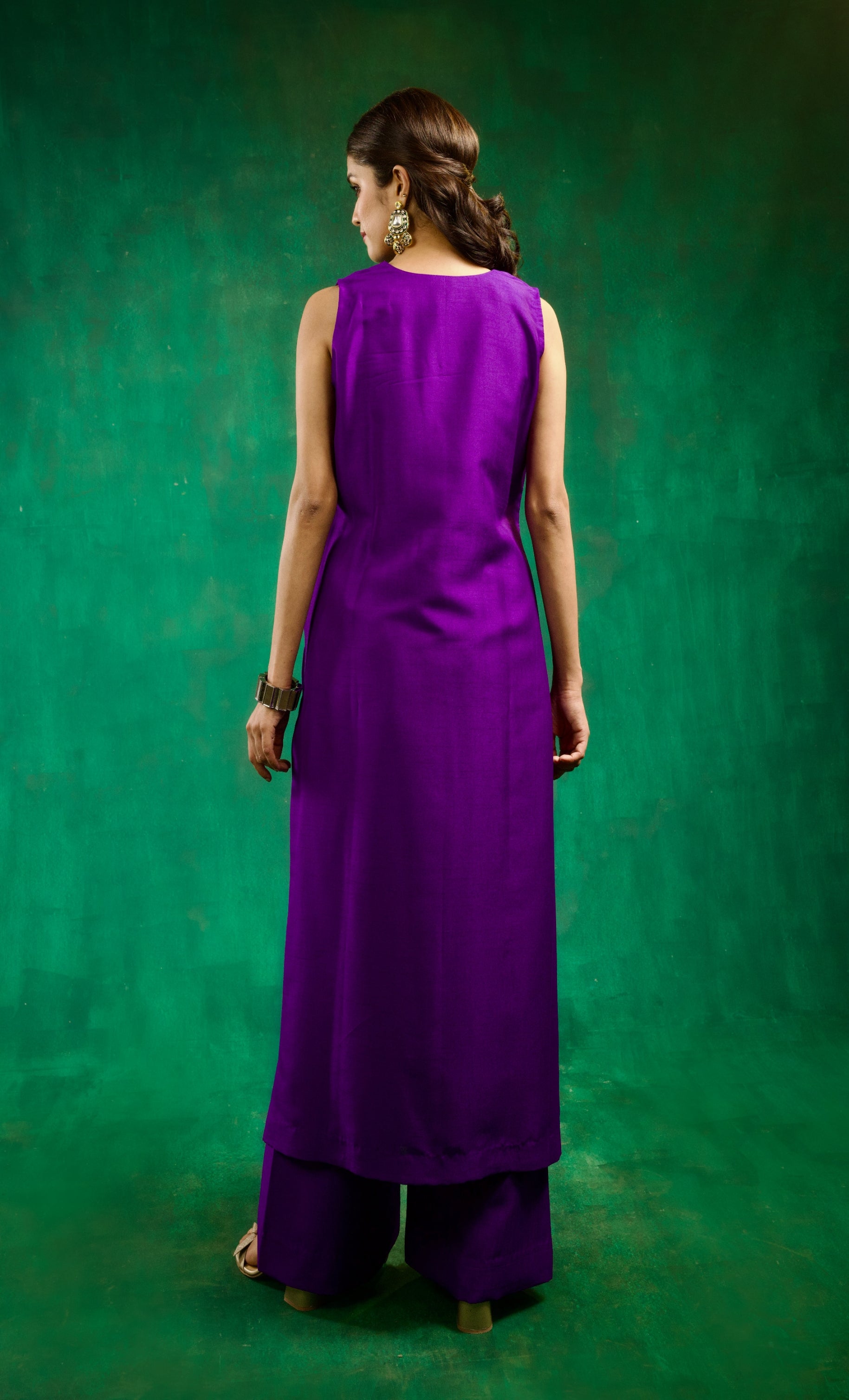 Seher Kurta Set - Purple