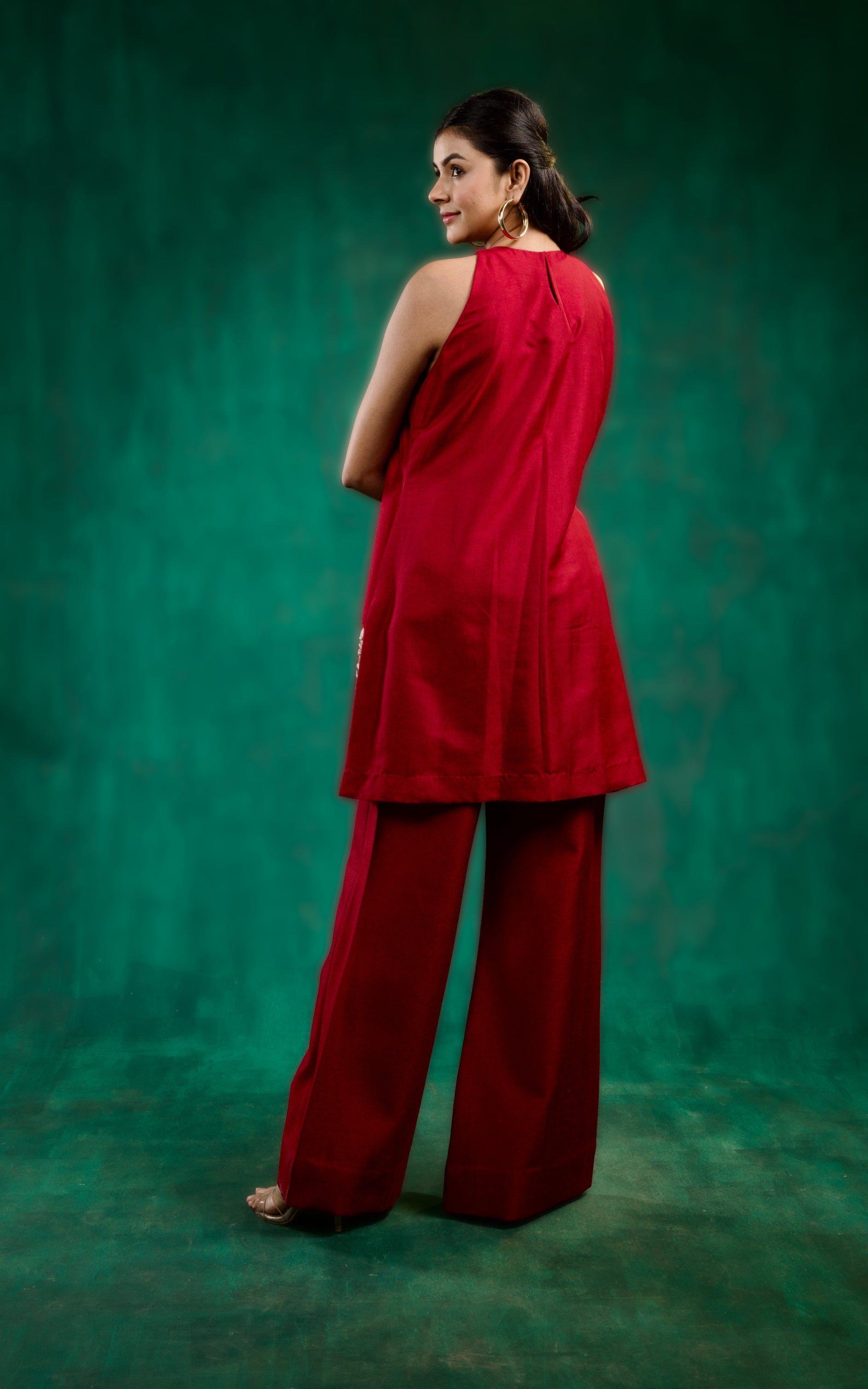 Sitara Kurta Set - Maroon