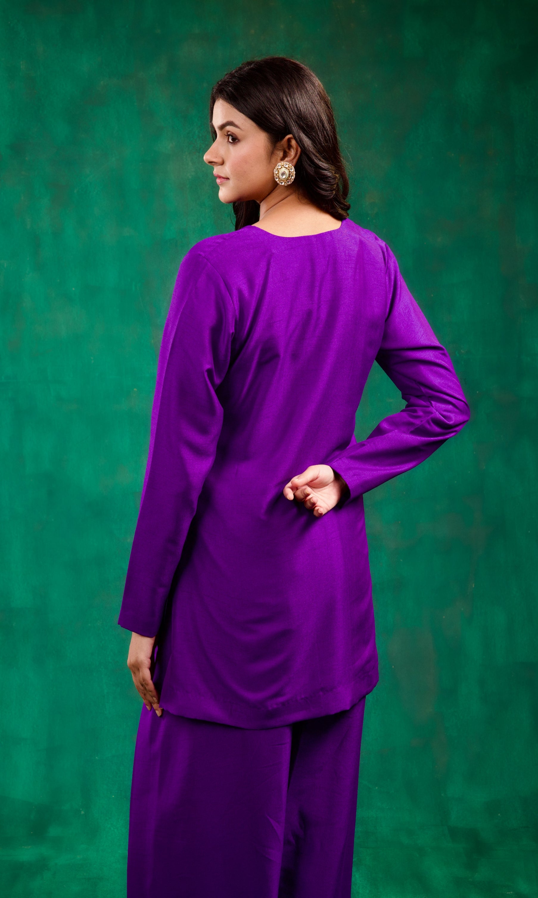 Khwaab Kurta Set - Purple