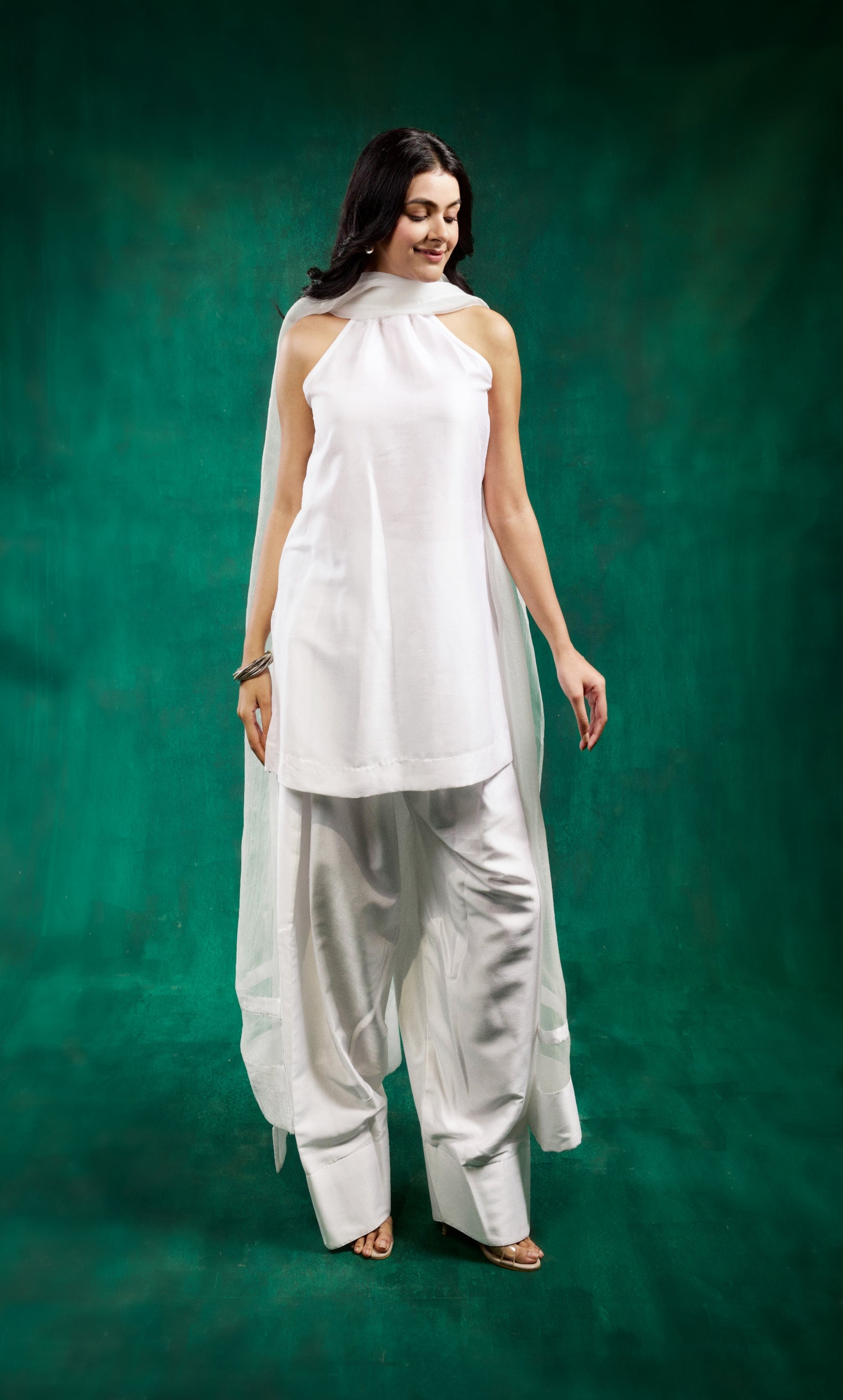 Noor Kurta Set - White