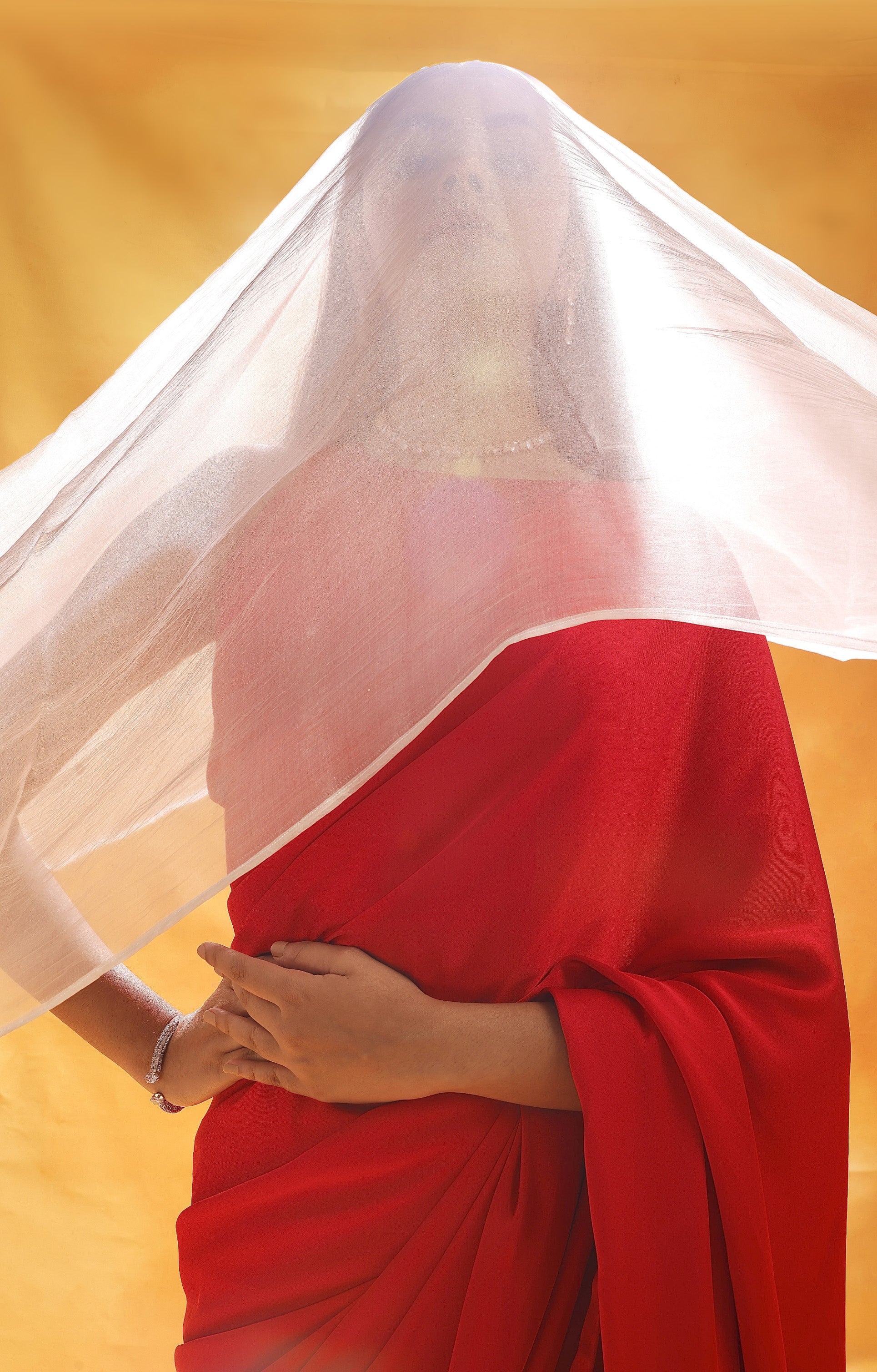 Surkh Noor Saree