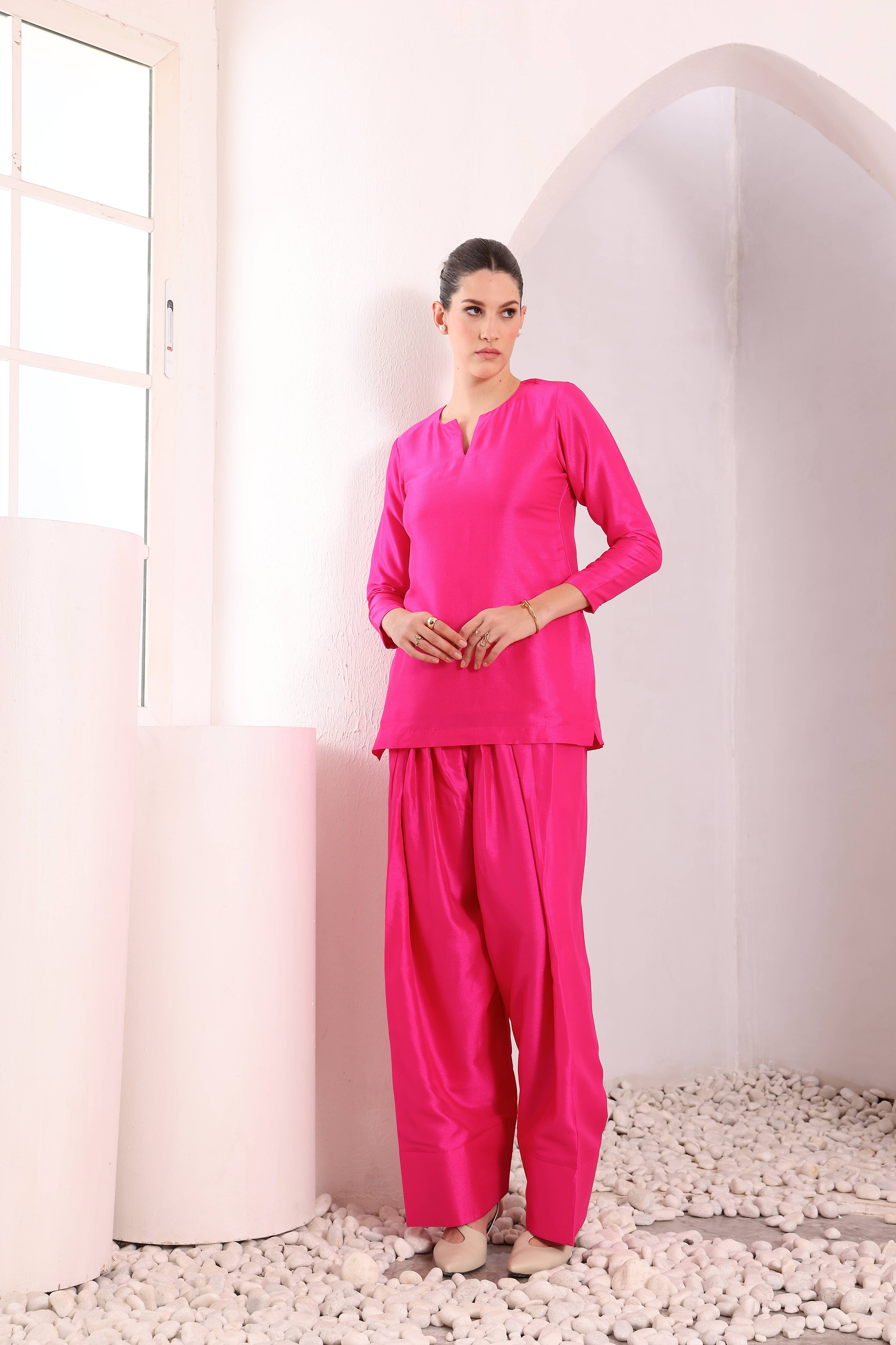 Khwaab Kurta Set - Pink