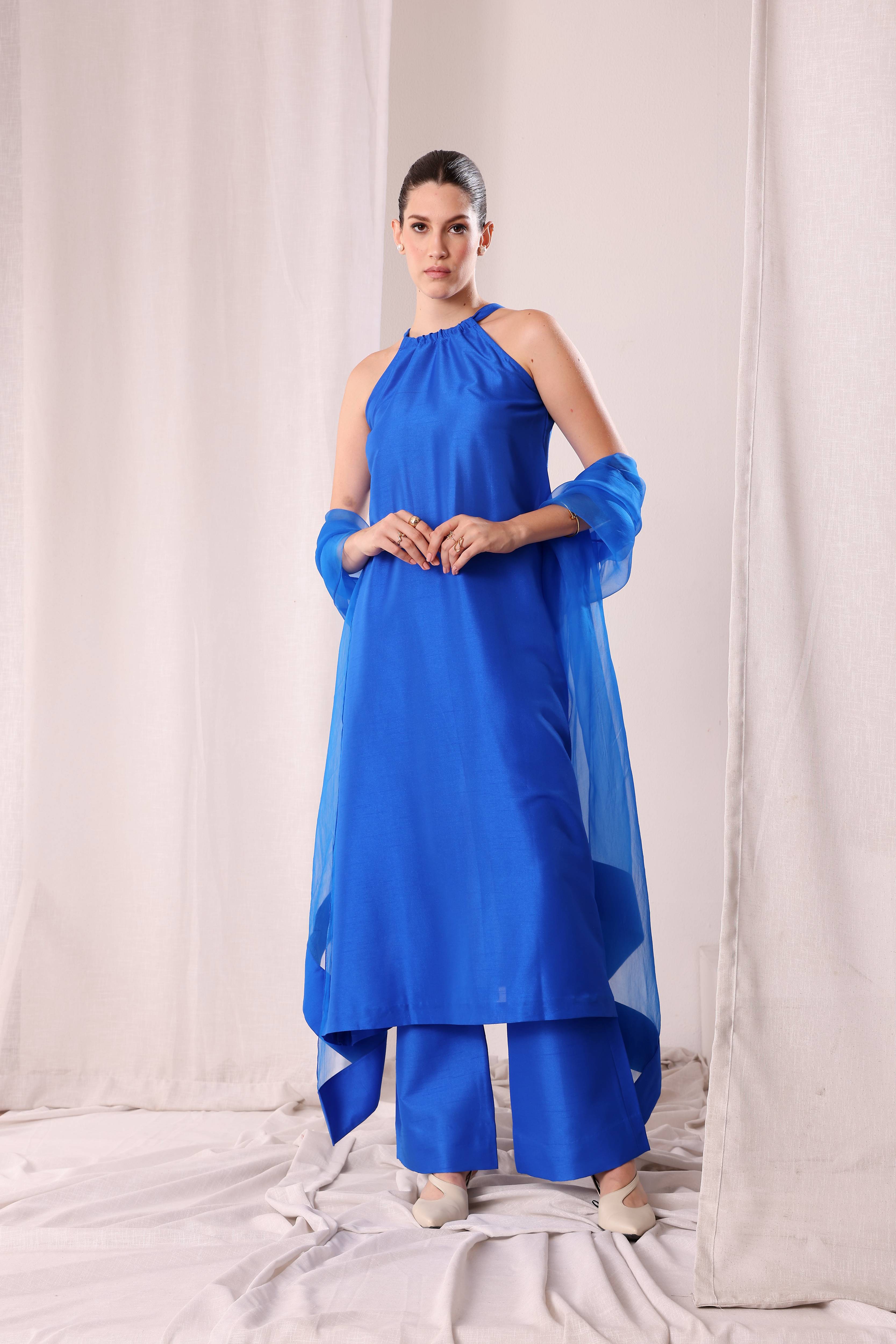 Reva Kurta Set - Blue