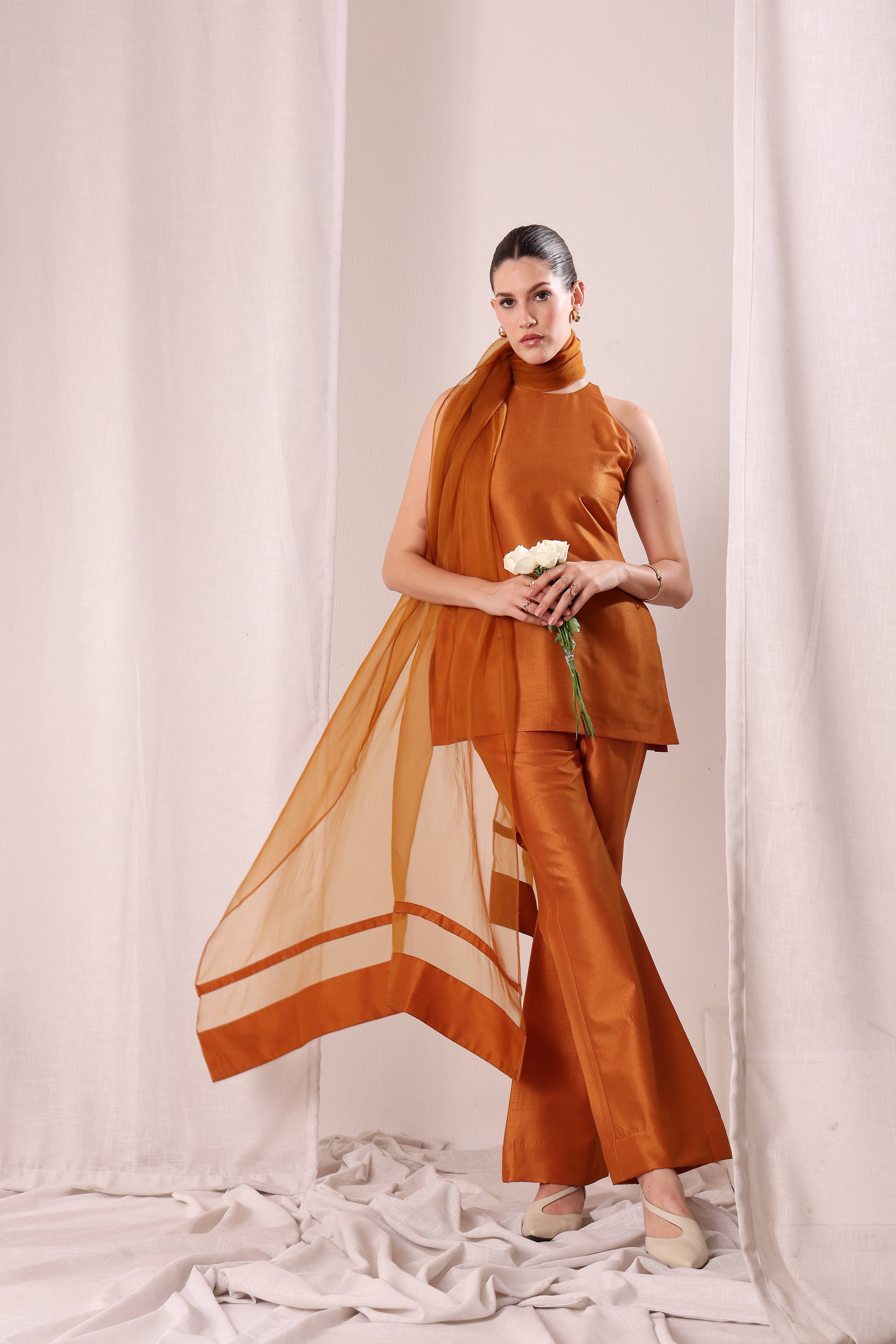 Zehra Kurta Set - Brown