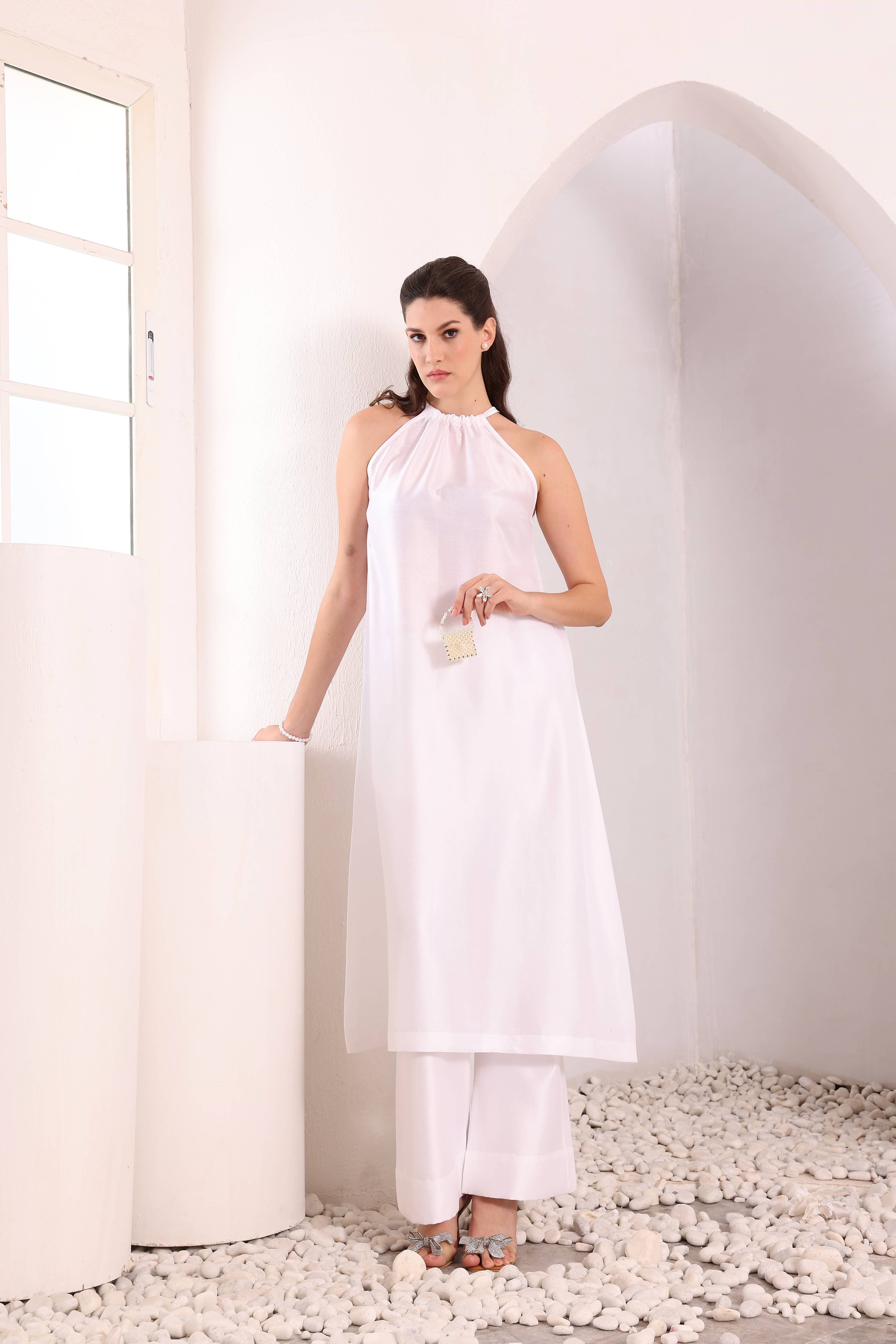 Reva Kurta Set - White