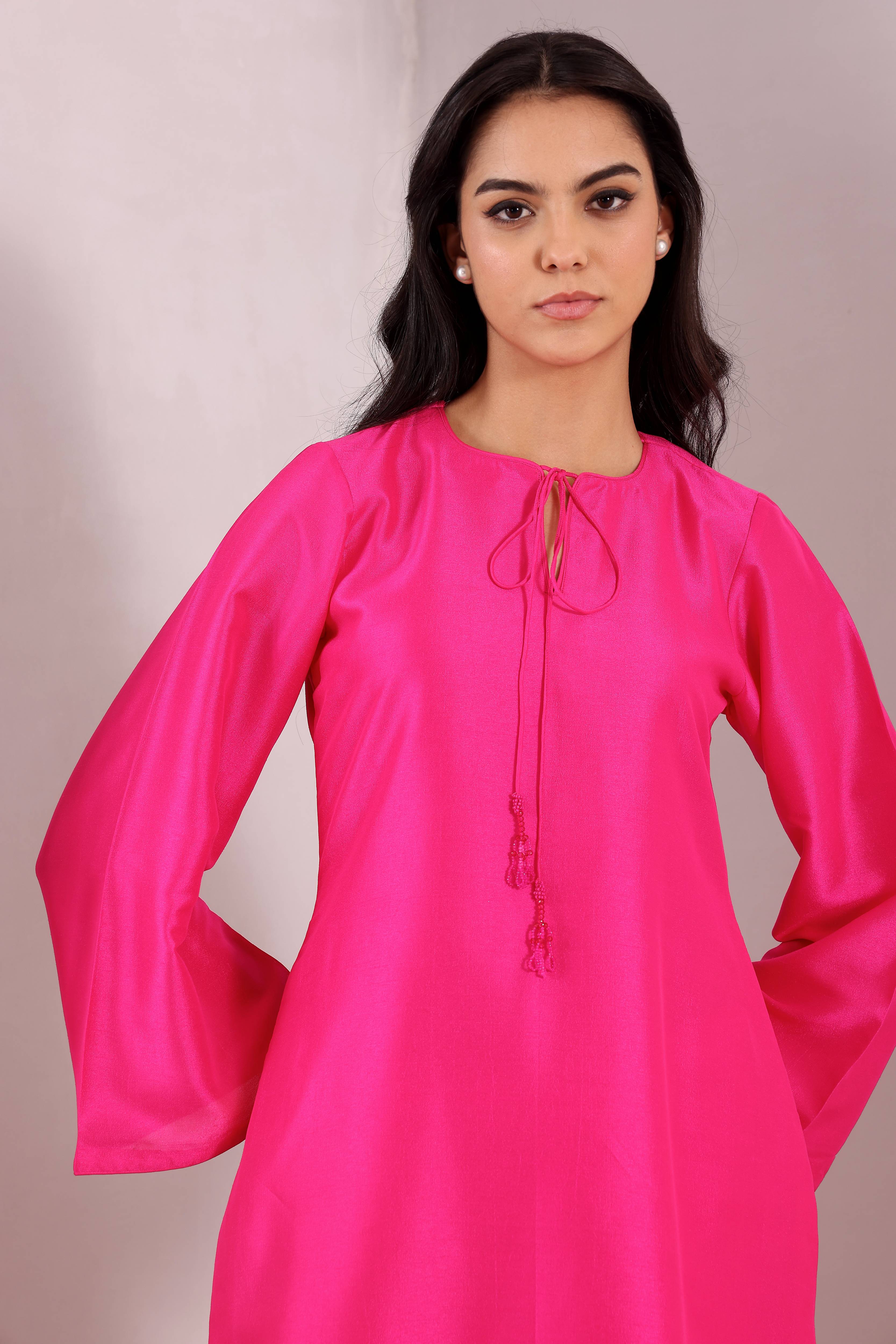 Dilruba Kurta Set - Pink