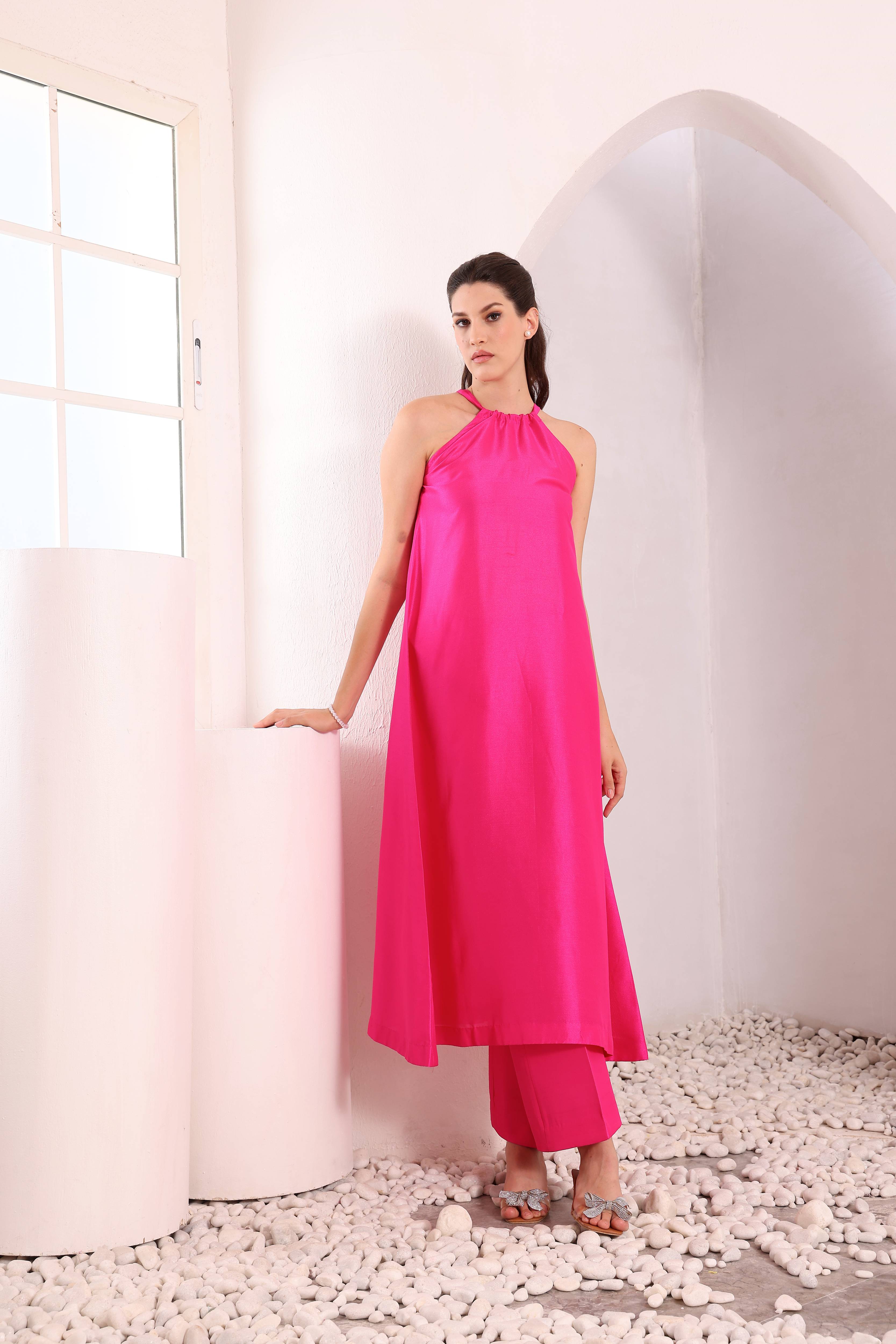 Reva Kurta Set - Pink