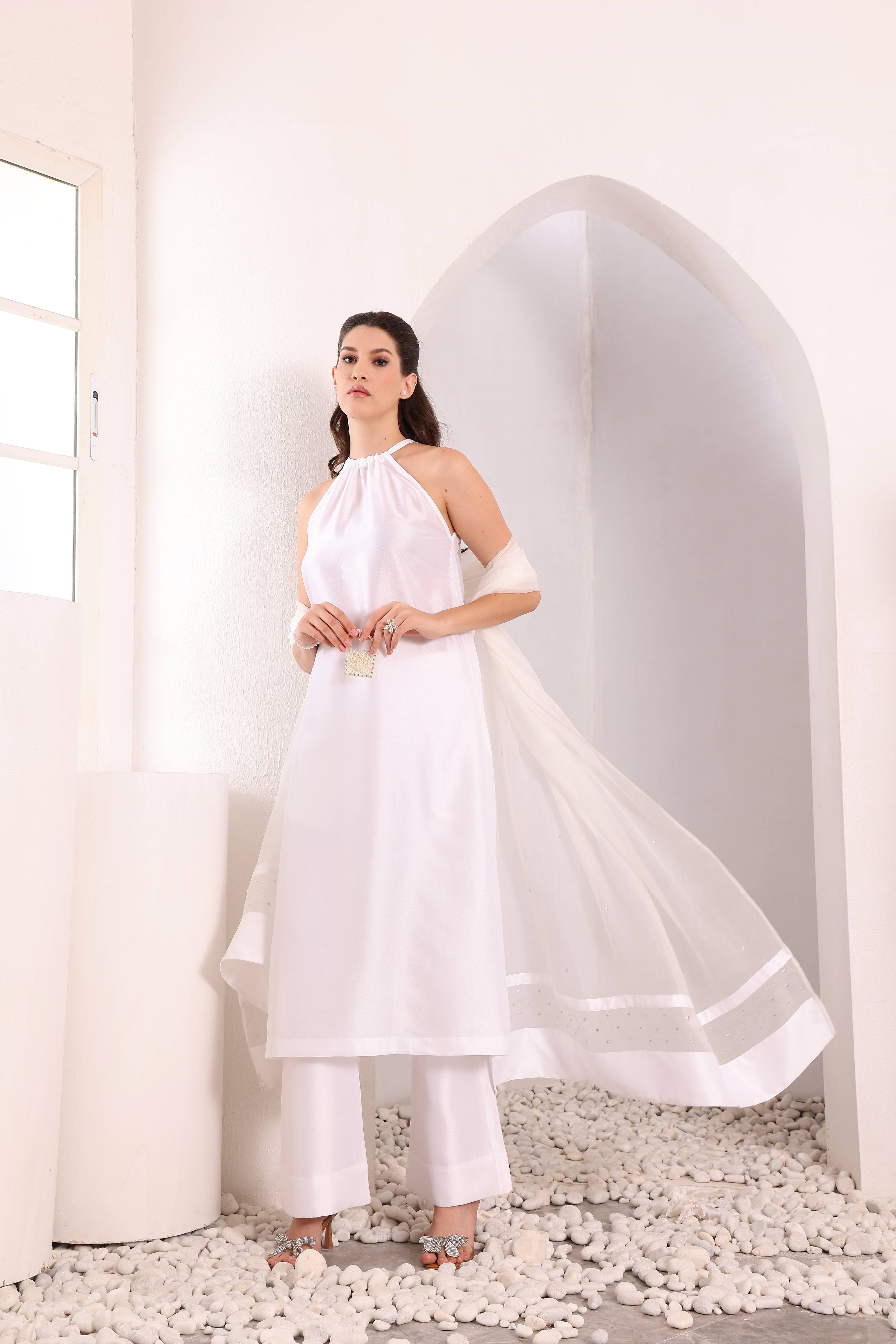 Reva Kurta Set - White