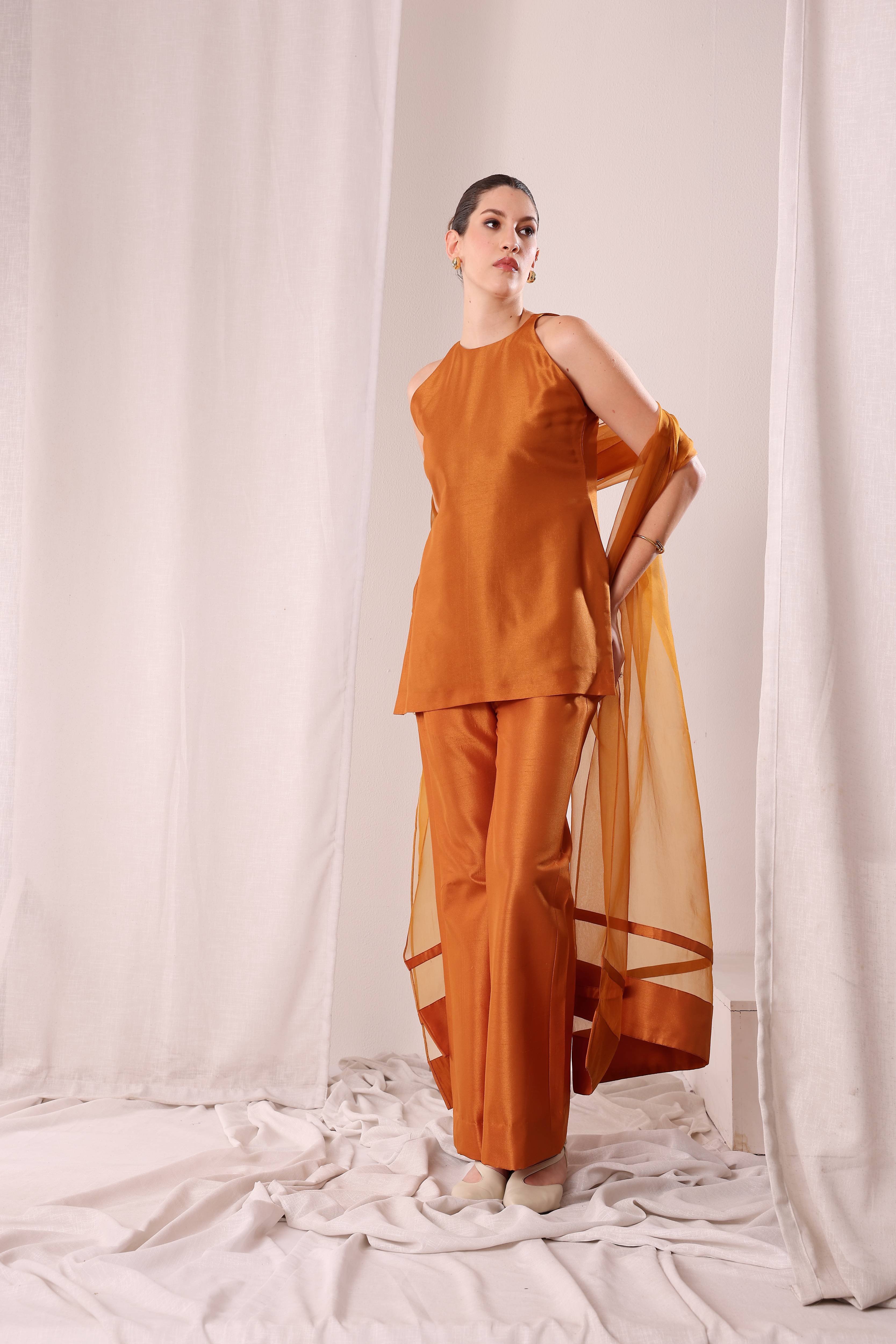 Zehra Kurta Set - Brown